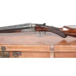 A W. RICHARDS SIDE BY SIDE .410 SHOTGUN, the 26" barrels etched with maker's name and address to the