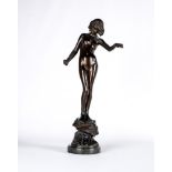 AFTER EDWARD ONSLOW FORD R.A. (1852-1901), "Folly", a bronze female figure, inscribed Ernest Brown &