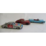 Bandai friction drive Superamerica ferrari in racing finish, some rusting damage to body work, F,