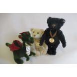 Three boxed Steiff toys, comprising Rocky the dragon, a Millenium teddy bear and a 2014 bear, all
