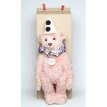 A boxed Steiff Teddy Clown 1926 replica, 70cm, with ear button, tag and label, certificate in box