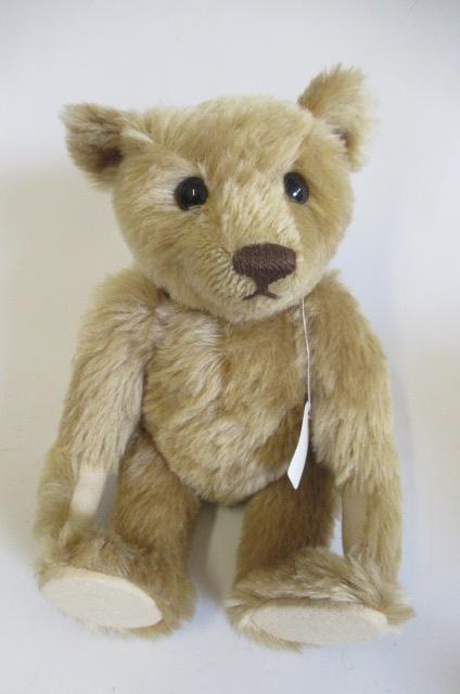 Two Steiff teddy bears, one with light orange plush, ear button and label, the other with darker - Image 2 of 3