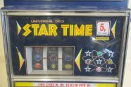 A Universal Deci Start Time One Armed Bandit Blue Painted Metal With A Universal Deci Start Time One Armed Bandit Blue Painted Metal With