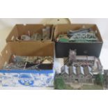 A large quantity of line side buildings and station accessories including low-relief housing,