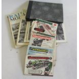 Six Micro Models card kits of railway subjects, a photo album of micro models kits and copies of The