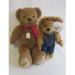 Two Merrythought bears comprising a boxed Freddie Fisher and a 23" jointed brown bear