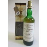 One bottle Cragganmore 1972 Cask Strength single malt whisky, elected by Gordon Macphail, 56.5%,