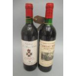 2 bottles of Pomerol, comprising 1 1983 Chateau Le Bon Pasteur, Dupuy-Rolland, and 1 bottle 1978