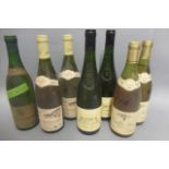 7 bottles of white Burgundy, comprising 2 1980 Pouilly-Fuisse, E. Loron et Fils, 2 bottles 1998