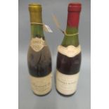 1 bottle Bonnes-Mares, 1970, Clair-Dau, together with 1 bottle Musigny, 1952, Domaine Comte