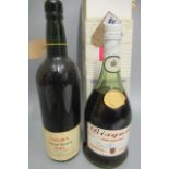 1 boxed Bisquit VSOP fine champagne cognac, together with 1 bottle Taylor's vintage reserve port (