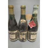 3 half bottles Gilbeys Pommard