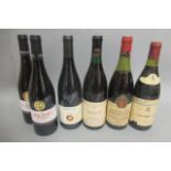 6 bottles of red Burgundy, comprising 2 bottles 2014 Domaine Pardon, 1 1969 Chambertin, Marcilly,