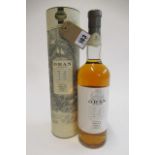 One bottle Oban 14yr old single malt whisky, tube