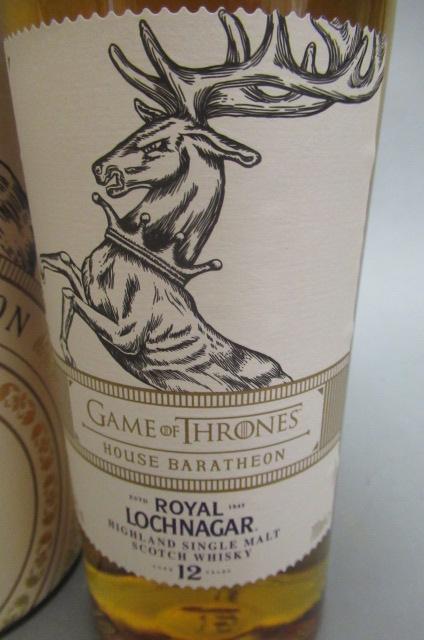 One bottle Lochnagar 12 year old Game of Thrones limited edition for House Baratheon, boxed - Image 2 of 2