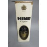 1 litre Hine De Luxe cognac, boxed