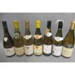 7 bottles of white Burgundy, comprising 1 1971 Corton-Charlemagne, Louis Latour, 1 1982 Meursault,