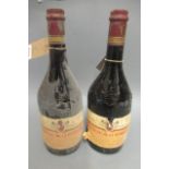 2 bottles Chateau De La Gardine, 1981, Chateauneuf du Pape