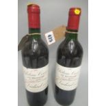 2 bottles Chateau Cissac, 1990, cru Bougeois, haut medoc, Vialard administration