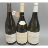 3 bottles 2013 vintage, comprising 1 Meursault 1er Cru, Le Poruzot Dessus, Domaine Tessier, 1