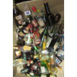 Approximately 74 miniatures, including whisky, liqueur and other alcohol