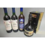 1 boxed bottle 1989 Australian Formula 1 Grand Prix Port, together with 2 1991 Chateau Les