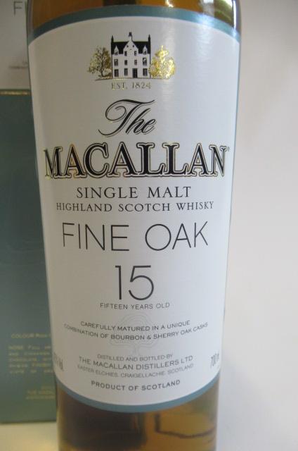 One bottle The Macallan 15yr old, Fine Oak single malt highland scotch whisky, boxed - Image 2 of 2