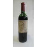 One bottle Grand Vin de Chateau Latour, 1967, Pauillac