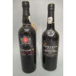 Two bottles of vintage port, comprising 1988 Fonseca and a 1992 Taylors LBV