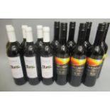 13 bottles of Spanish wine, comprising 6 2011 Morum Garnacha rioja and 7 2019 San Greno