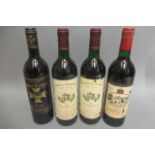 4 bottles of Bordeaux, comprising 1 1983 Ch. Rausan-Segla, Margaux, 1 1988 Ch. de Domaine de L'