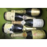 Five bottles of sparkling wine, comprising 1 Veuve Amiot demi sec champagne, 1 Justerini & Brook