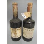 Two bottles 1963 Ferreira vintage port