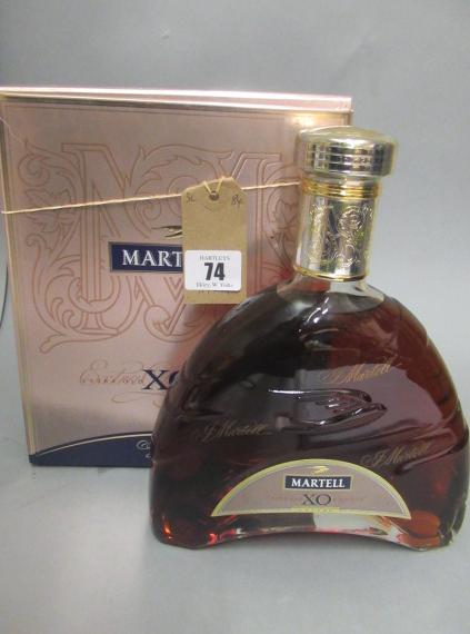 1 bottle Martell XO Extra Old cognac, boxed