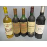 5 bottles of Bordeaux, comprising 2 1971 Ch. Haut-Badon, Saint Emilion, 1 2000 Ch. La Croix La