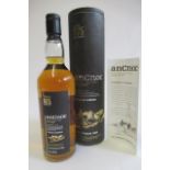 One bottle Ancnoc 1975 limited edition, distilled in 1975 and bottled in 2005, in wood veneered