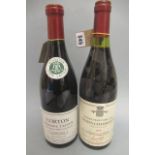 1 bottle 1990 Corton Domaine Latour, together with 1 bottle 1995 Gevrey-Chambertin Jean & Jean-Louis