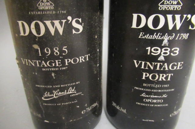 Two bottles of Dows vintage port, comprising 1 1983 and 1 1985 - Image 2 of 2