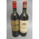 2 bottles of grand cru classe Margaux, comprising 1 1965 Chateau Malescot St. Exuperey and 1 1983