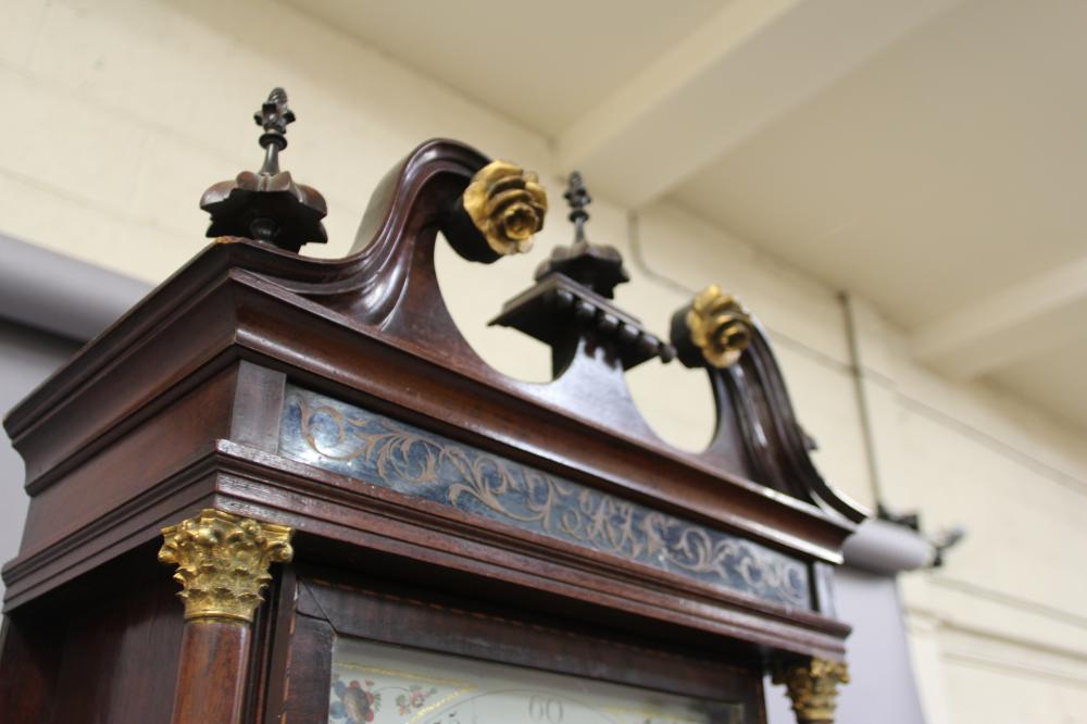 A MAHOGANY LONGCASE signed Samuel Lister Bolton, the eight day movement with anchor escapement - Image 3 of 10