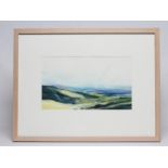 STEPHEN LENNON (Contemporary), Dales Landscape, watercolour heightened with white, signed