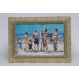 GORDON RADFORD (1936-2015), Bathers Showering, oil on board, signed, 8" x 12", framed (subject to