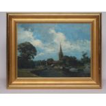 GORDON RADFORD (1926-2015), Norfolk Broads Scene, oil on board, unsigned, 16" x 12", gilt frame (