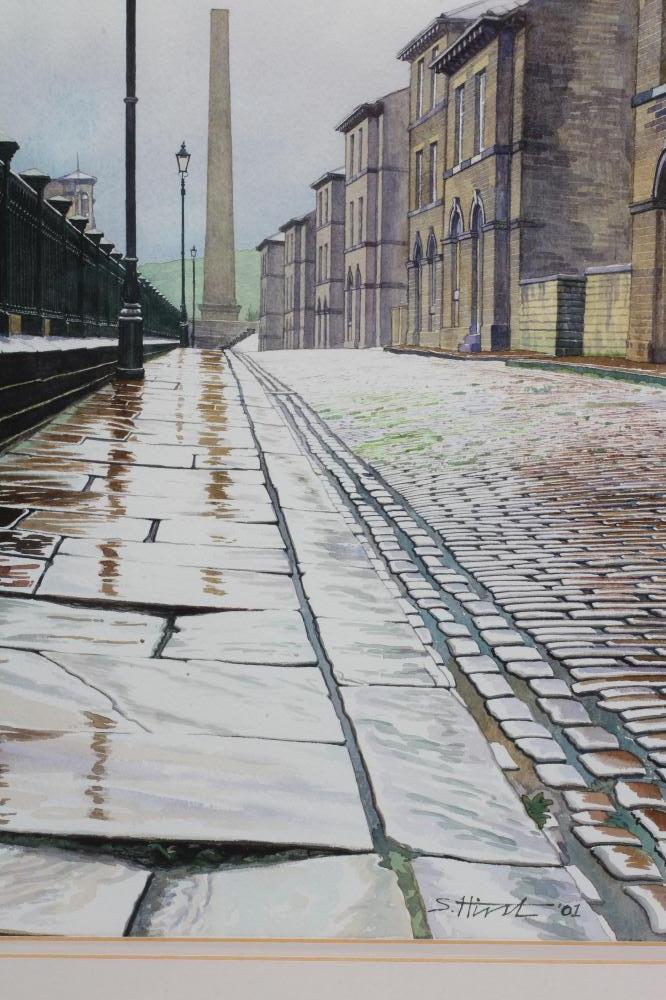 STUART HIRST (b.1950) , View of Saltaire Bradford, watercolour and pencil, signed and dated (20) - Image 4 of 5