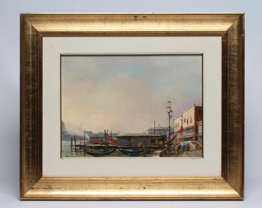 PAUL DEMARIA GUAITAMACCHI (Italian b.1956), "Palazzo Ducale Venezia", oil on canvas, signed, 12" x