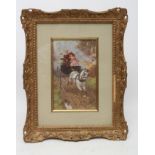 PERCY TARRANT (1855-1934), The Startled Pony, oil on board, signed, 8 1/2" x 5", gilt frame (Est.