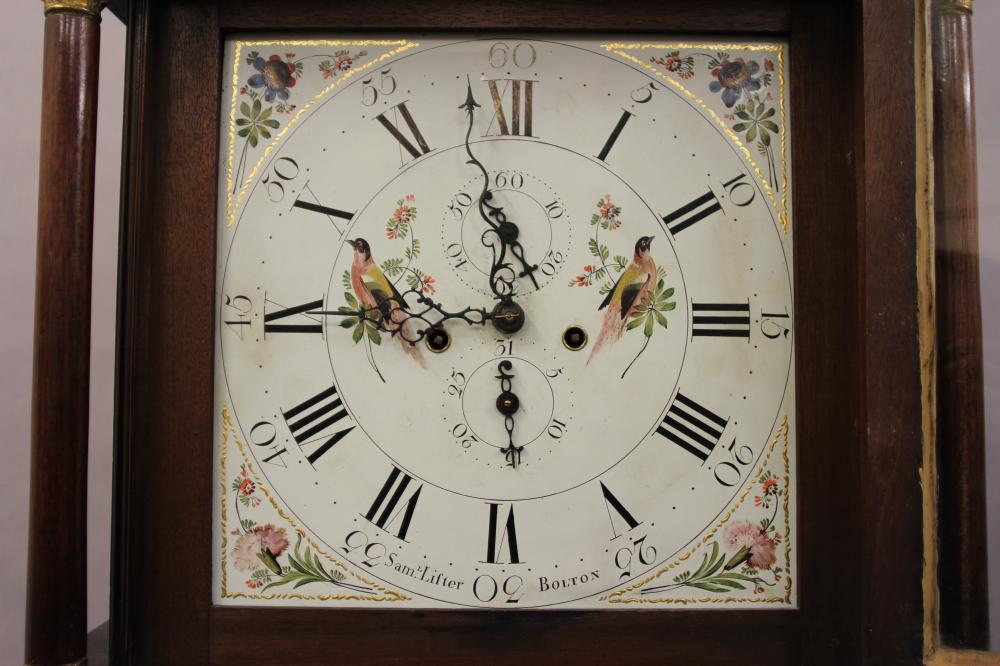 A MAHOGANY LONGCASE signed Samuel Lister Bolton, the eight day movement with anchor escapement - Image 5 of 10