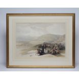 DAVID ROBERTS R A (1796-1864), "Jacob's Well At Shechem", lithograph, hand coloured, McTague Gallery