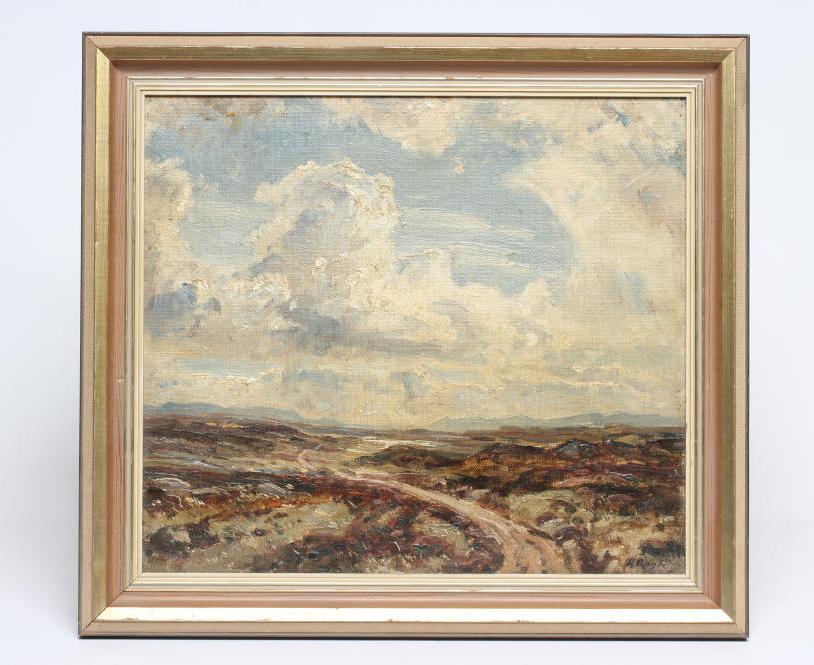 HERBERT F ROYLE (1870-1958), Scottish Landscape, oil on board, signed, 12 1/4" x 14", gilt frame (