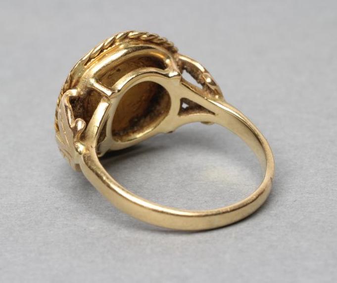 A GOLD $1, 1853, loose mounted as a ring, shank mark rubbed, size J (Est. plus 21% premium inc. - Image 3 of 3